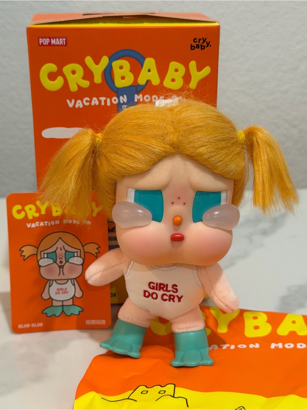 CRYBABY Vacation Mode On Series GLUG GLUG vinyl plush